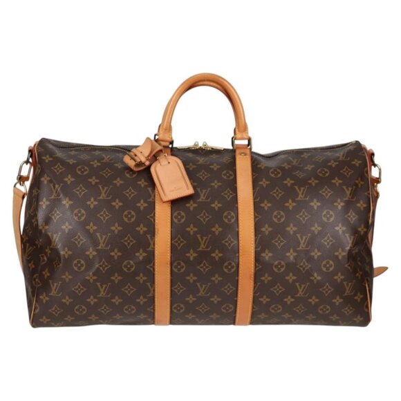 LOUIS VUITTON Monogram Keepall Bandouliere 55 Boston Bag - Picture 1 of 16